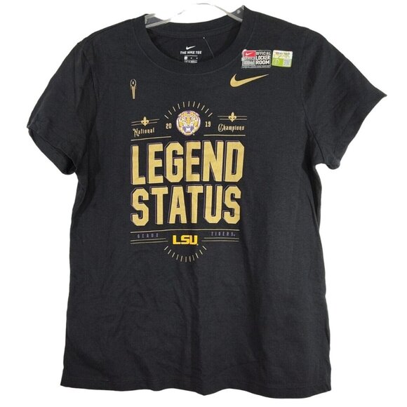 Nike Tops - Nike The Nike Tee Black Gold LSU T-Shirt 2019 Women Size M Short Sleeve NEW